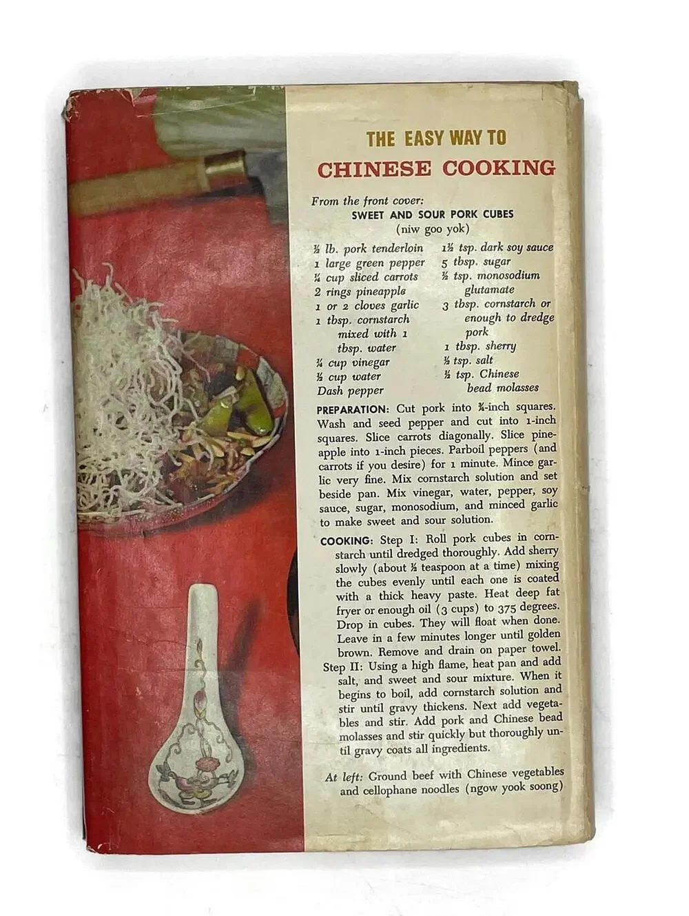 Vintage 1963 Chinese Cookbook: Beverly Lee, Easy Asian Recipes